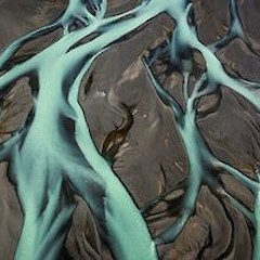 Braided river by Jason Hosking